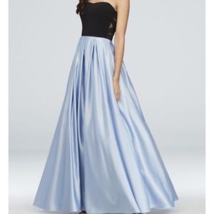 Blondie Nites Strapless Satin Ball Gown